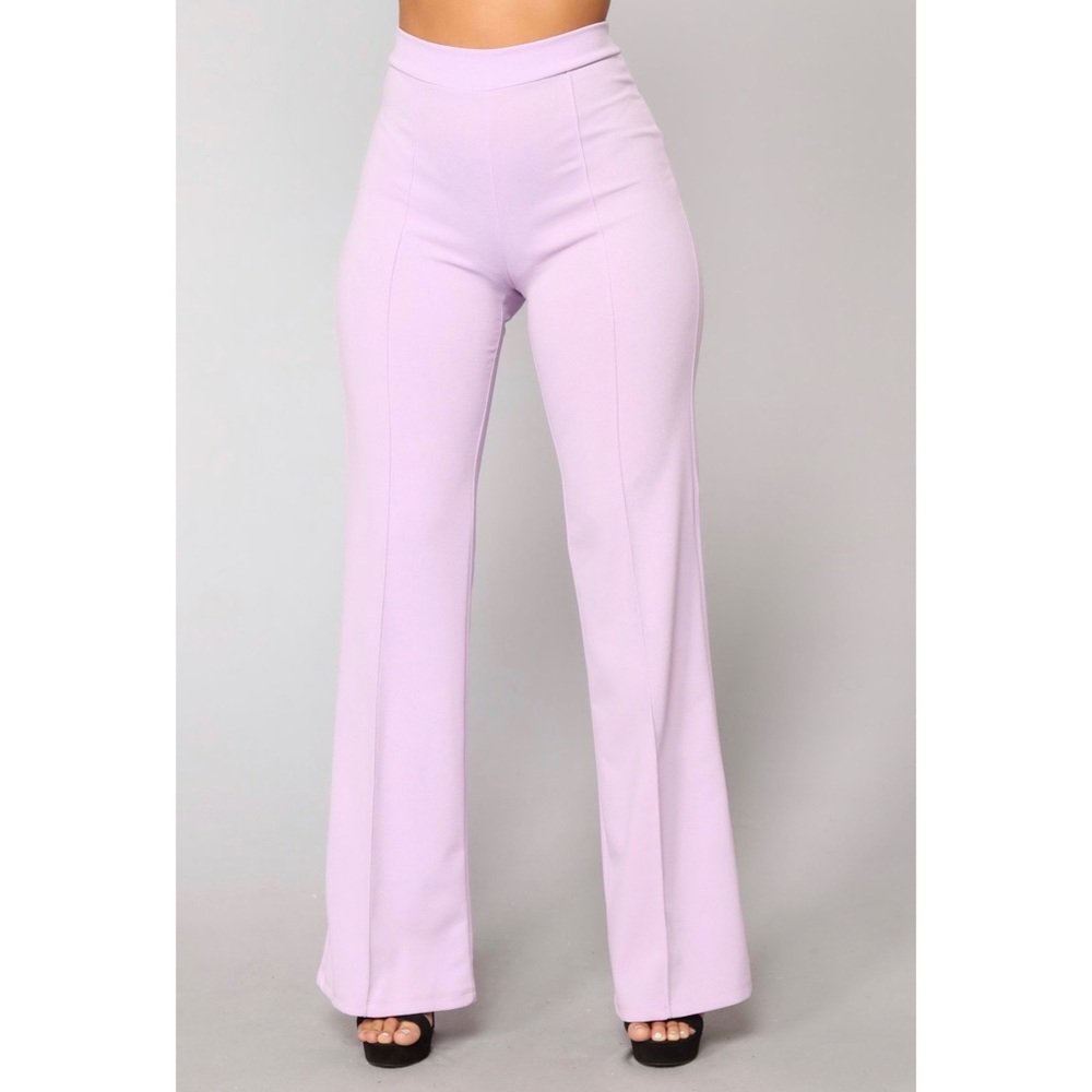 Victoria High Waisted Dress Pants - Lavender
